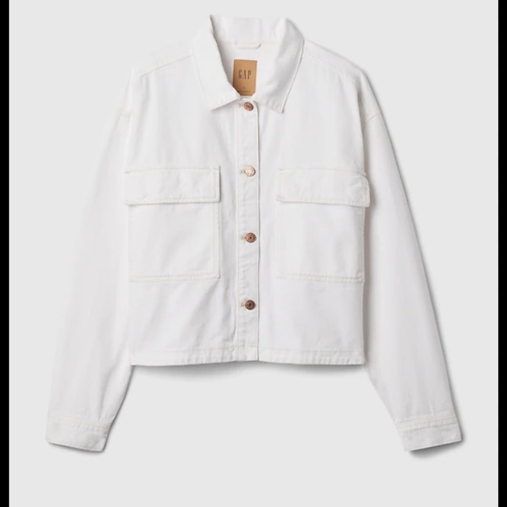 GAP Women's Cream Utility Jacket